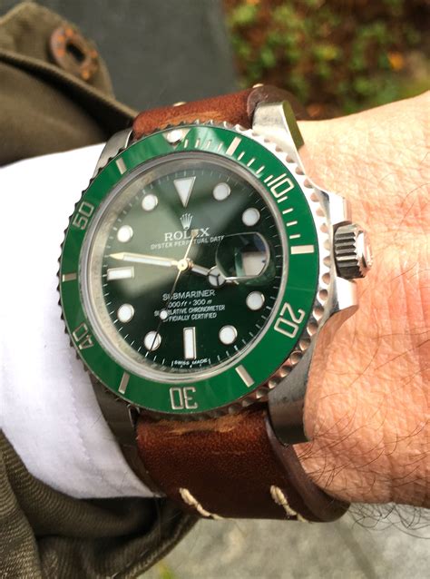 rolex зеленые|rolex green leather strap.